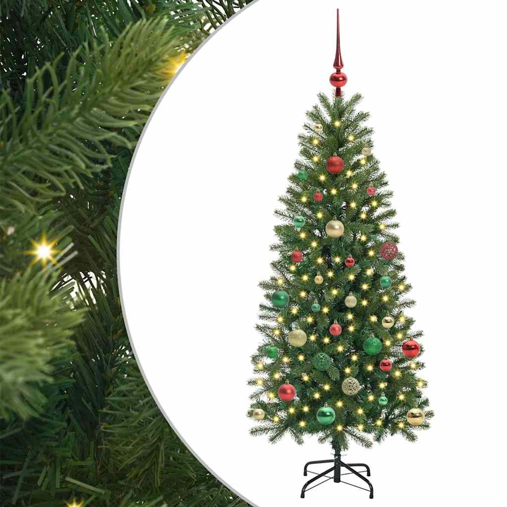 Vidaxl kunstkerstboom met 150 led met standaard groen 150 cm pe en pvc