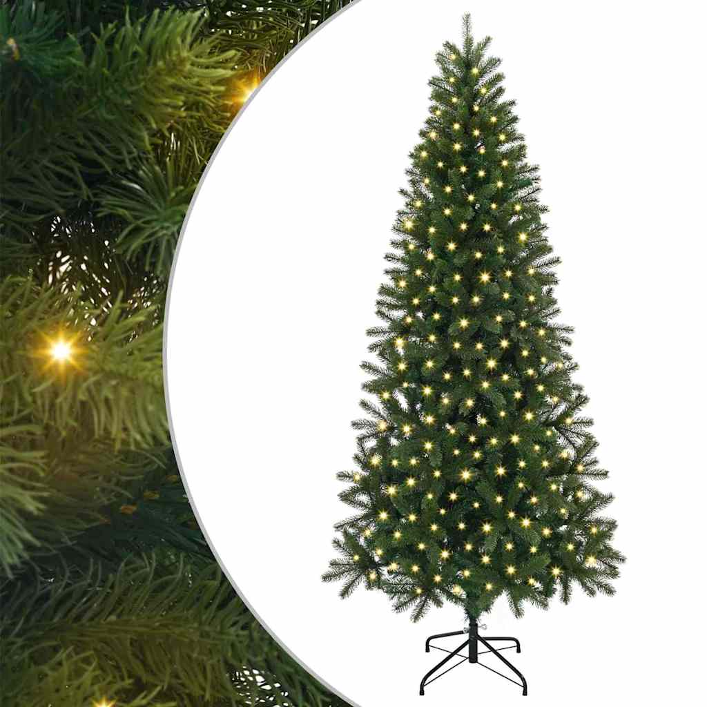 Vidaxl kunstkerstboom met 300 led met standaard groen 180 cm pe en pvc