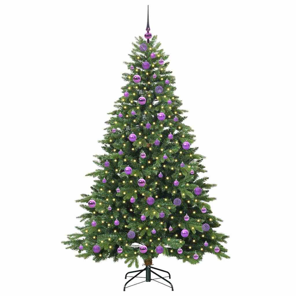 Vidaxl kunstkerstboom met 300 led met standaard groen 180 cm pe en pvc