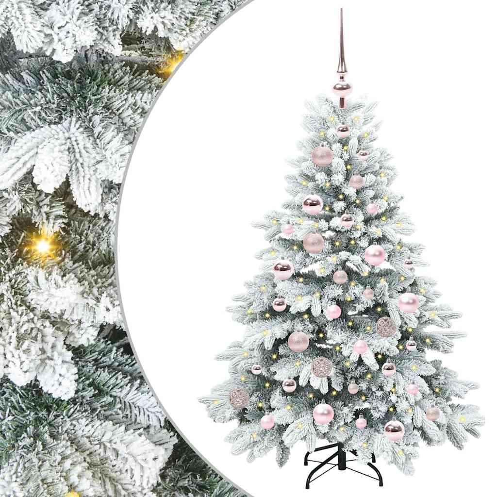 Vidaxl kunstkerstboom met 150 led met standaard wit 120 cm pe en pvc
