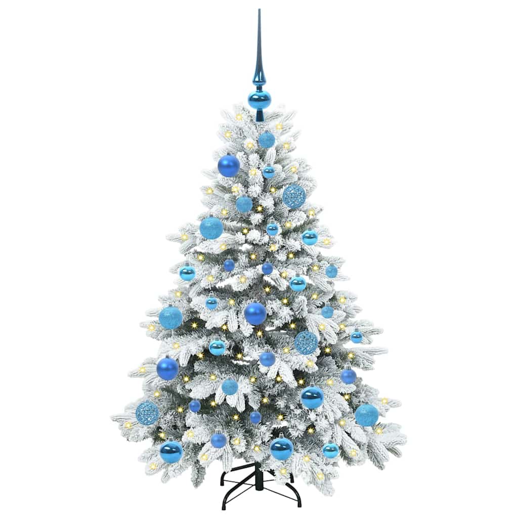 Vidaxl kunstkerstboom met 150 led met standaard wit 120 cm pe en pvc