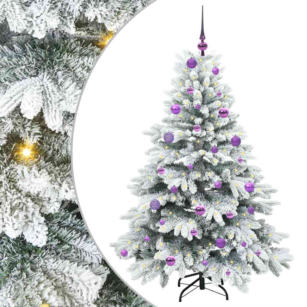Vidaxl kunstkerstboom met 150 led met standaard wit 150 cm pe en pvc