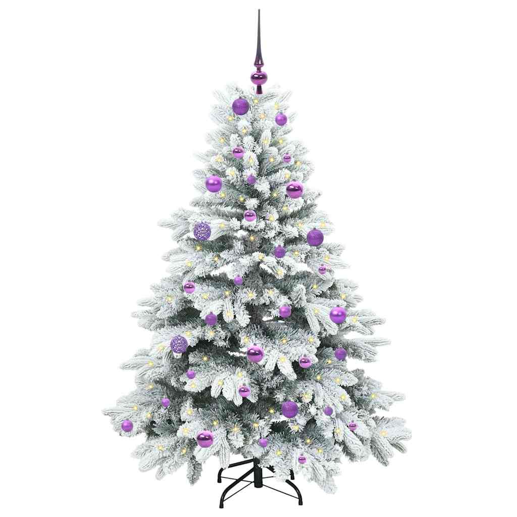Vidaxl kunstkerstboom met 150 led met standaard wit 150 cm pe en pvc
