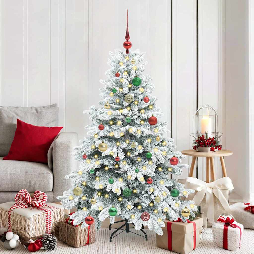 Vidaxl kunstkerstboom met 150 led met standaard wit 150 cm pe en pvc