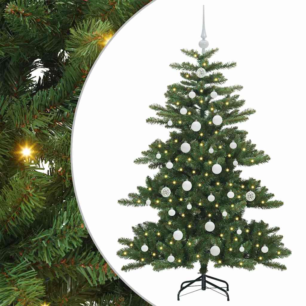 Vidaxl kunstmatige inklapbare kerstboom groen 150 cm pvc en staal