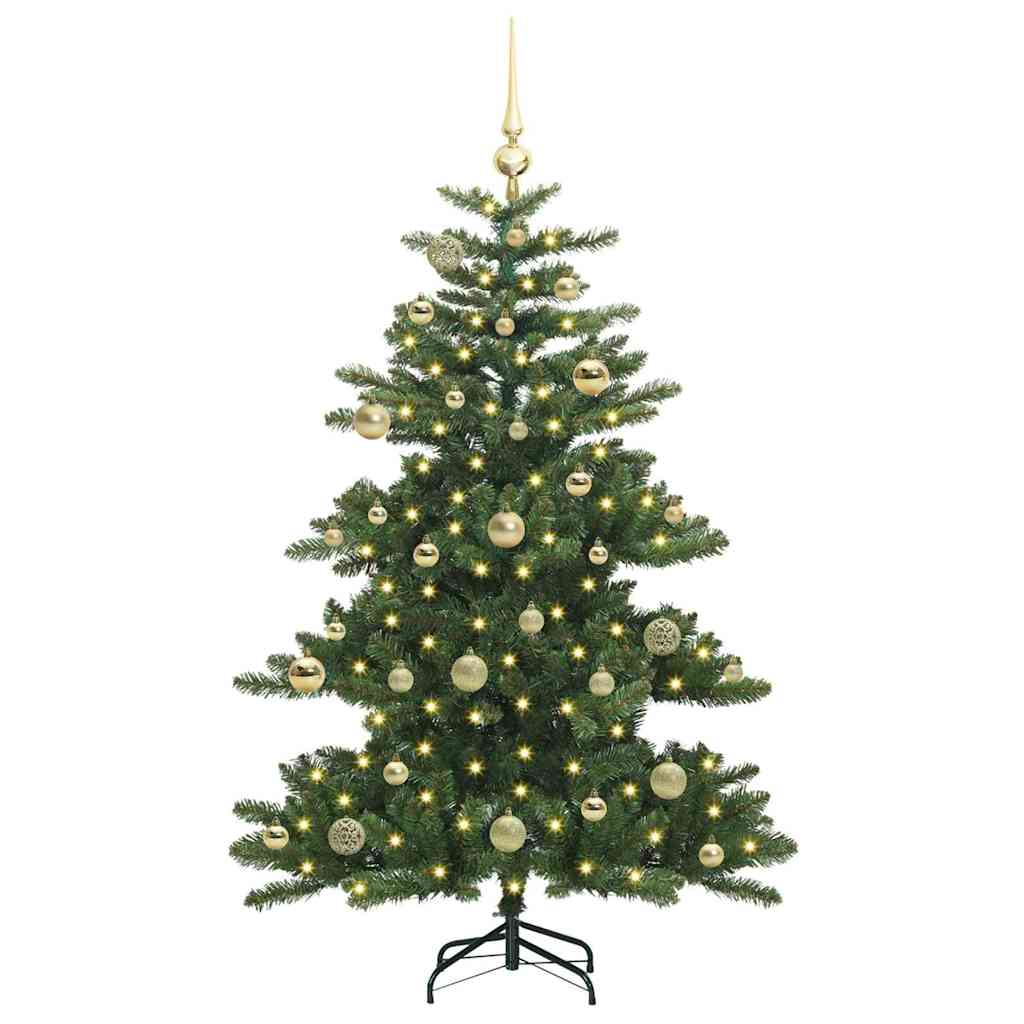 Vidaxl kunstmatige inklapbare kerstboom groen 150 cm pvc en staal