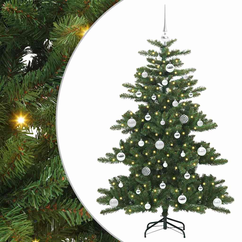 Vidaxl kunstmatige inklapbare kerstboom groen 150 cm pvc en staal