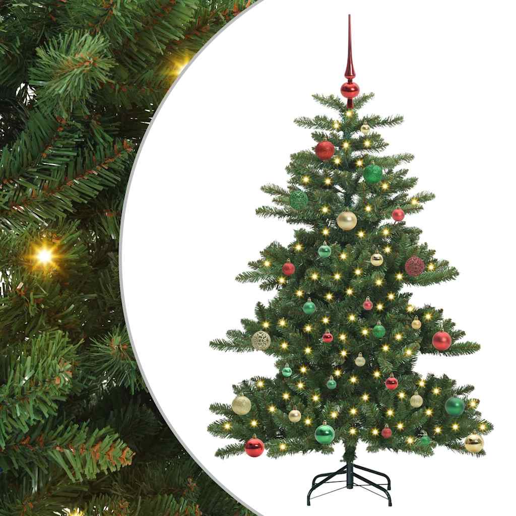 Vidaxl kunstmatige inklapbare kerstboom groen 150 cm pvc en staal