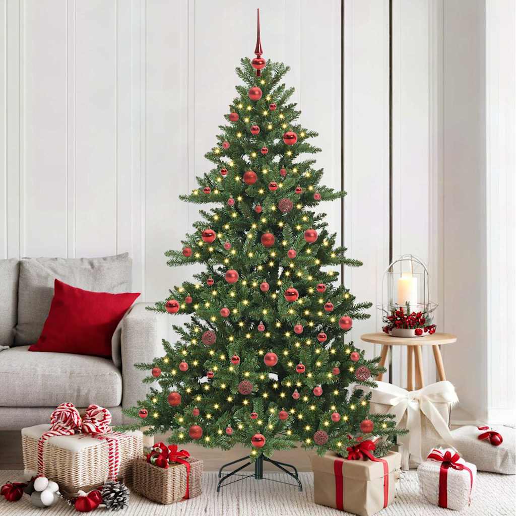 Vidaxl kunstmatige inklapbare kerstboom groen 180 cm pvc en staal