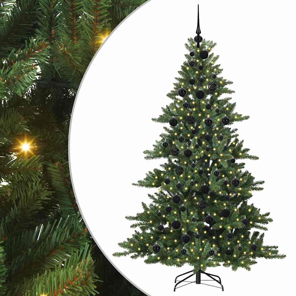 Vidaxl kunstmatige inklapbare kerstboom groen 180 cm pvc en staal