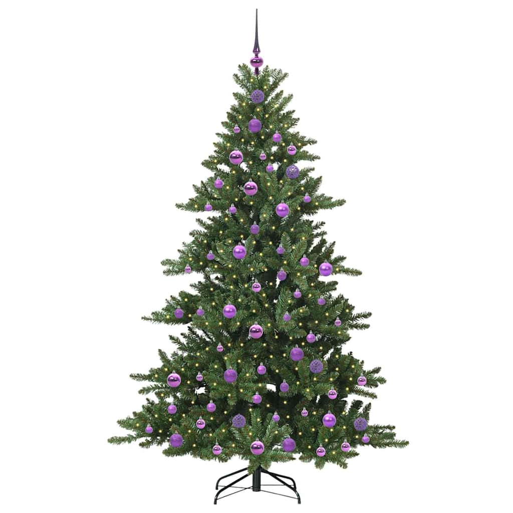 Vidaxl kunstmatige inklapbare kerstboom groen 180 cm pvc en staal