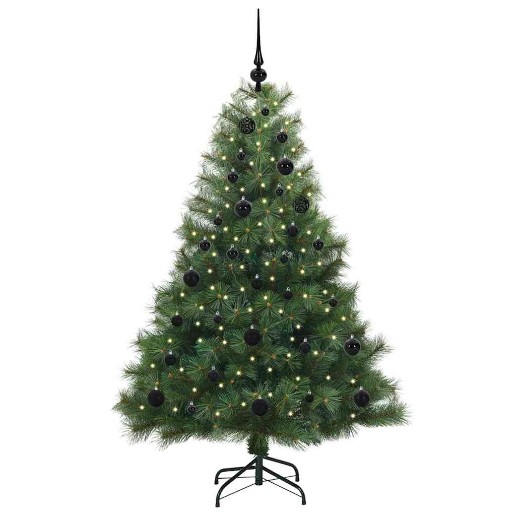 Vidaxl kunstkerstboom met 150 led met standaard groen 150 cm pe en pvc