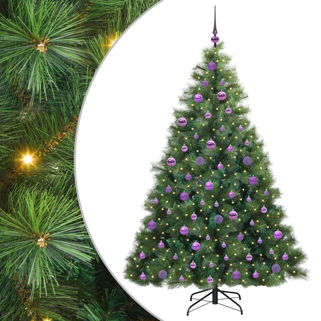 Vidaxl kunstkerstboom met 300 led met standaard groen 180 cm pe en pvc