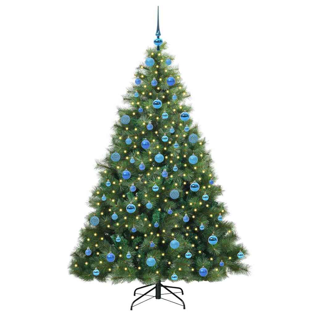 Vidaxl kunstkerstboom met 300 led met standaard groen 180 cm pe en pvc