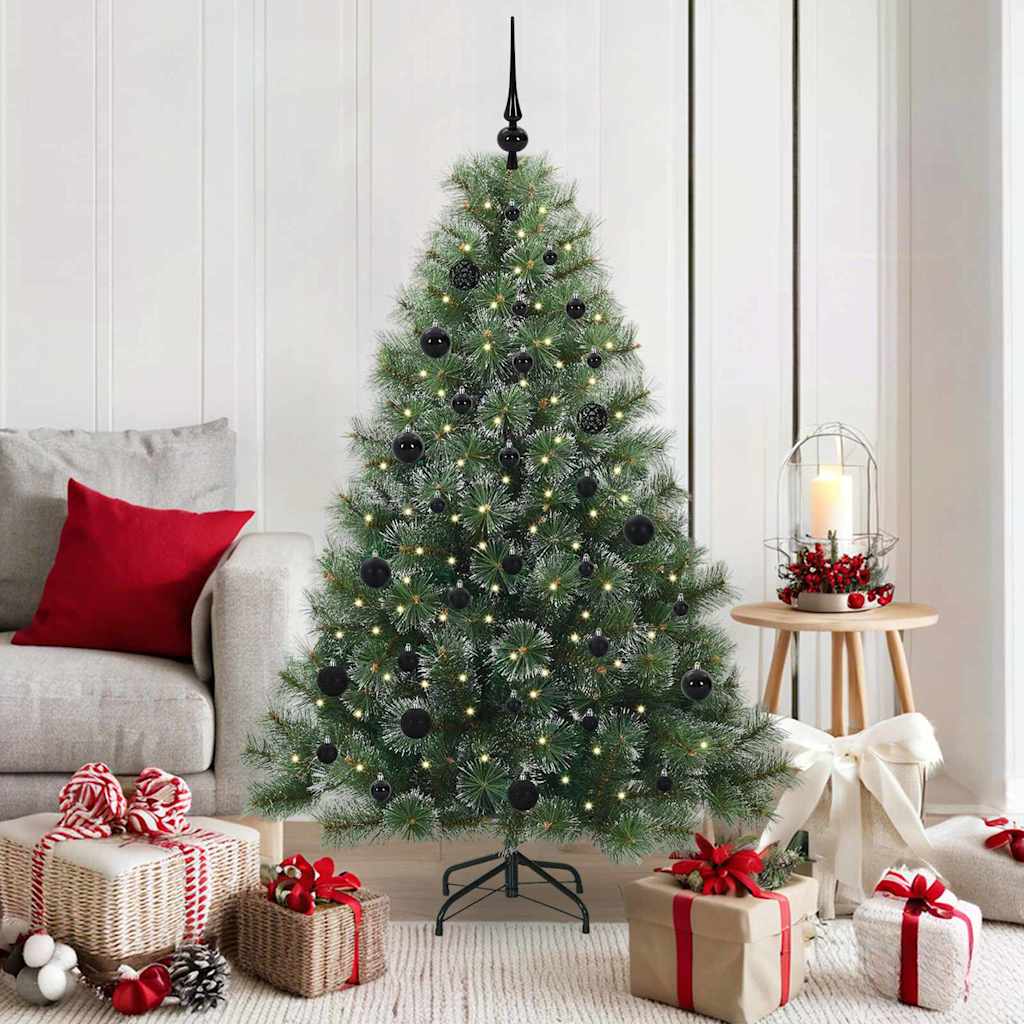 Vidaxl kunstkerstboom met 150 led met standaard groen 150 cm pe en pvc