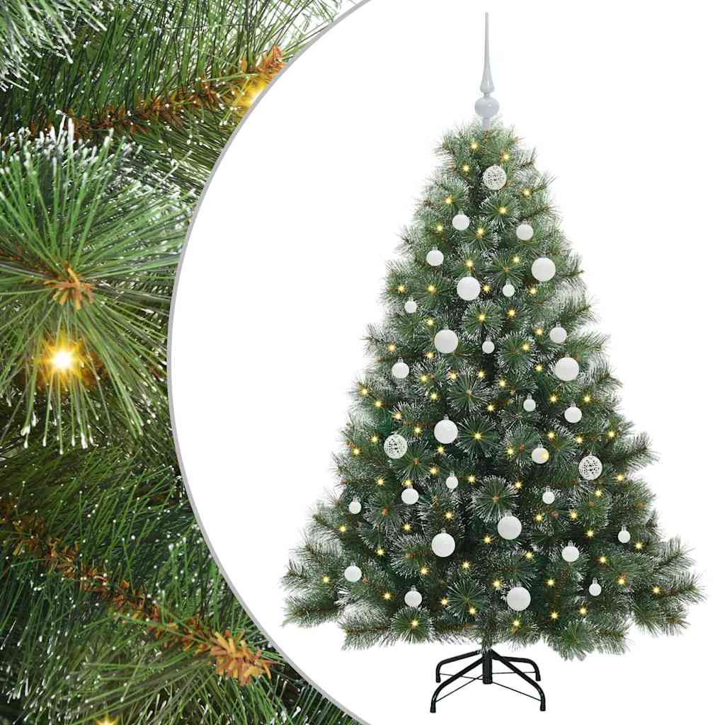 Vidaxl kunstkerstboom met 150 led met standaard groen 150 cm pe en pvc