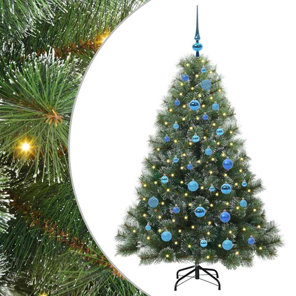 Vidaxl kunstkerstboom met 150 led met standaard groen 150 cm pe en pvc