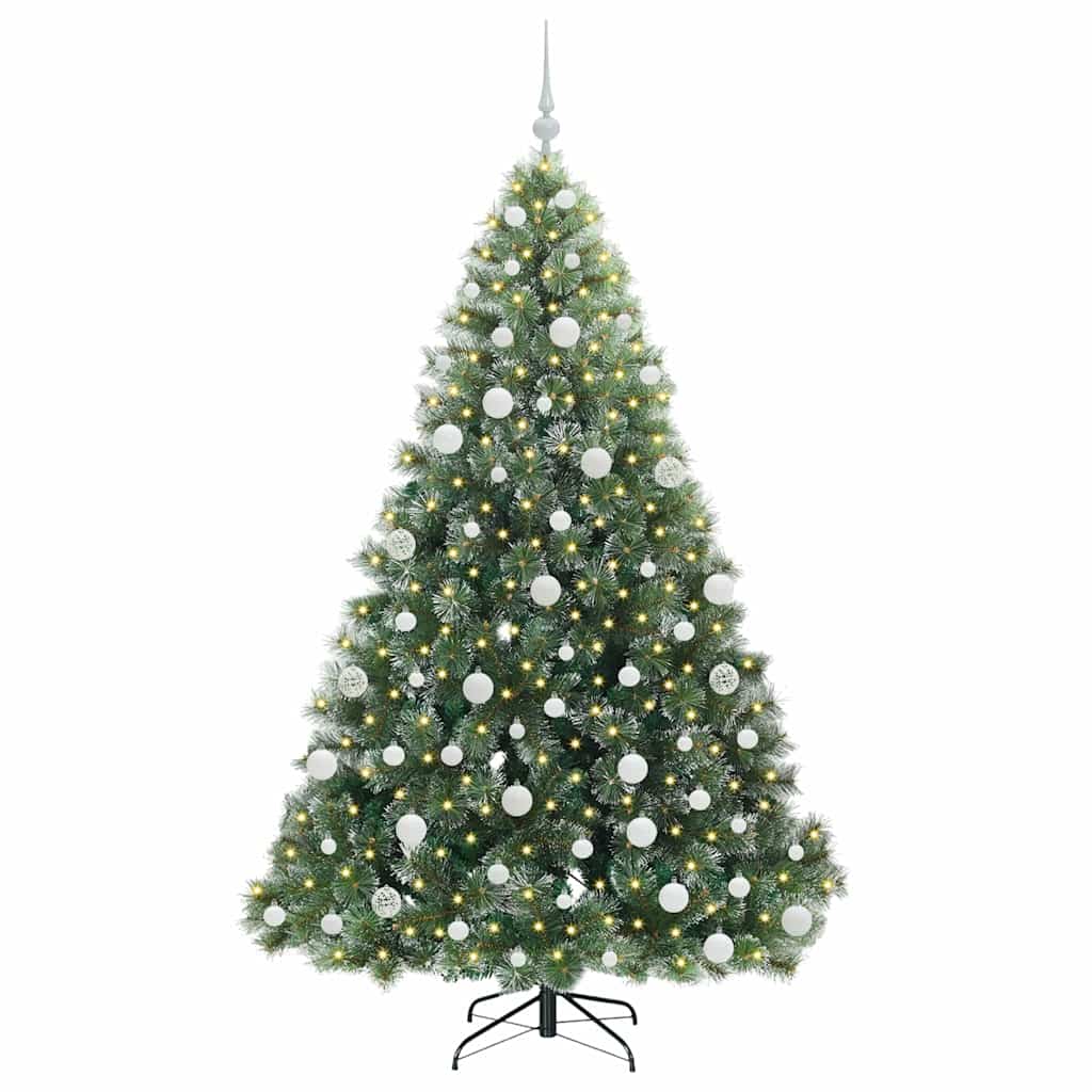 Vidaxl kunstkerstboom met 300 led met standaard groen 180 cm pe en pvc