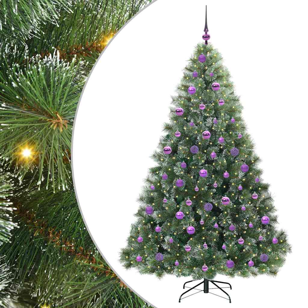 Vidaxl kunstkerstboom met 300 led met standaard groen 180 cm pe en pvc