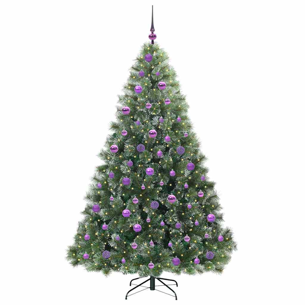 Vidaxl kunstkerstboom met 300 led met standaard groen 180 cm pe en pvc