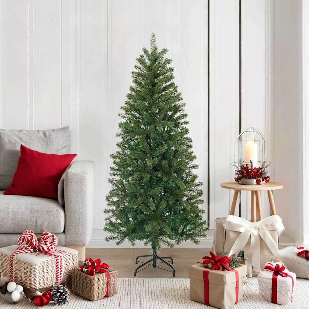 Vidaxl kunstkerstboom met standaard groen 150 cm pvc, pe en staal
