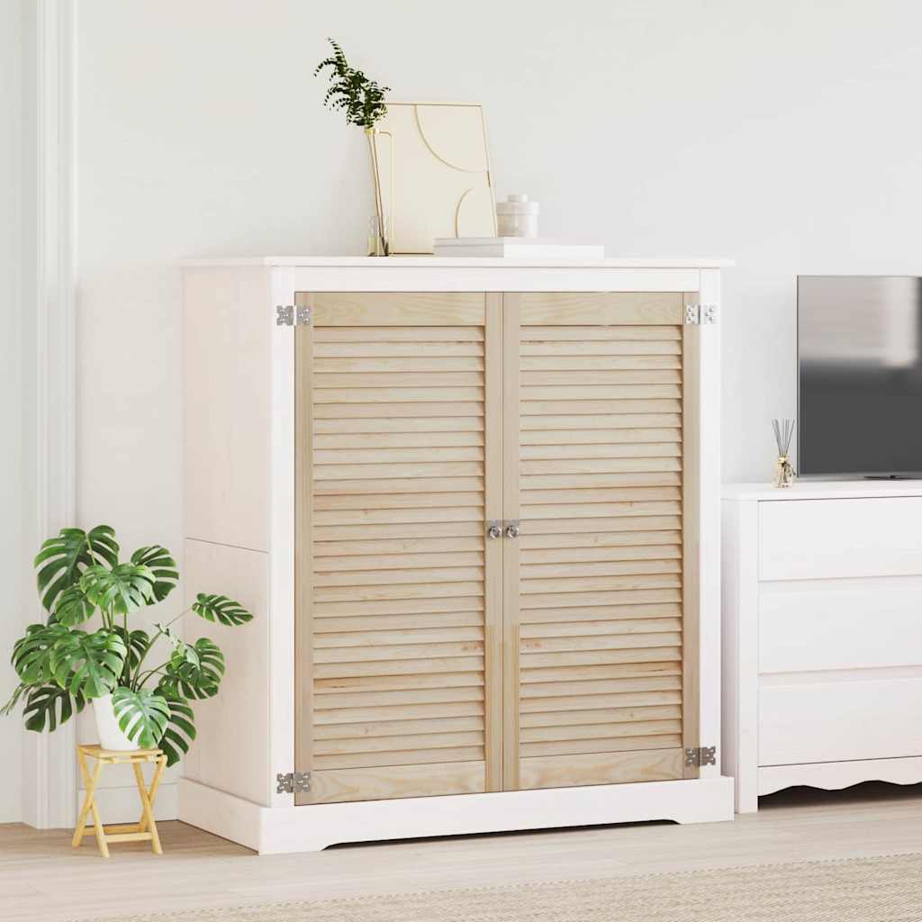 Vidaxl kastdeur 2 pcs naturel 49,5 x 2,1 x 110 cm massief grenenhout