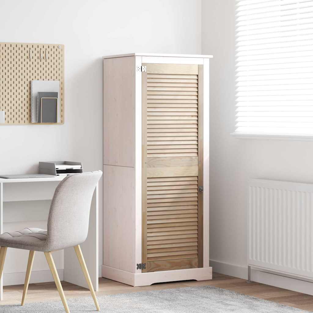Vidaxl kastdeur naturel 49,5 x 2,1 x 140,5 cm massief grenenhout