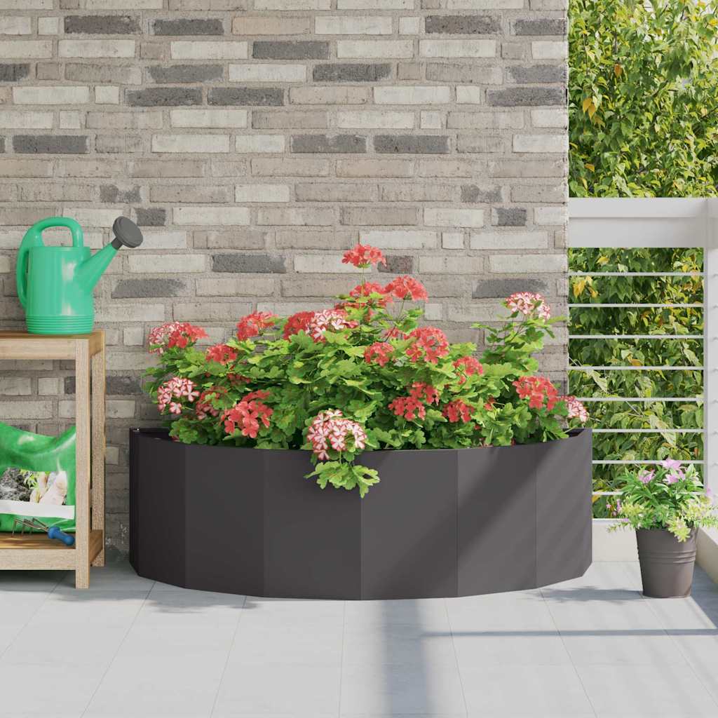 Vidaxl plantenbak zwart 120 x 60 x 35 cm staal