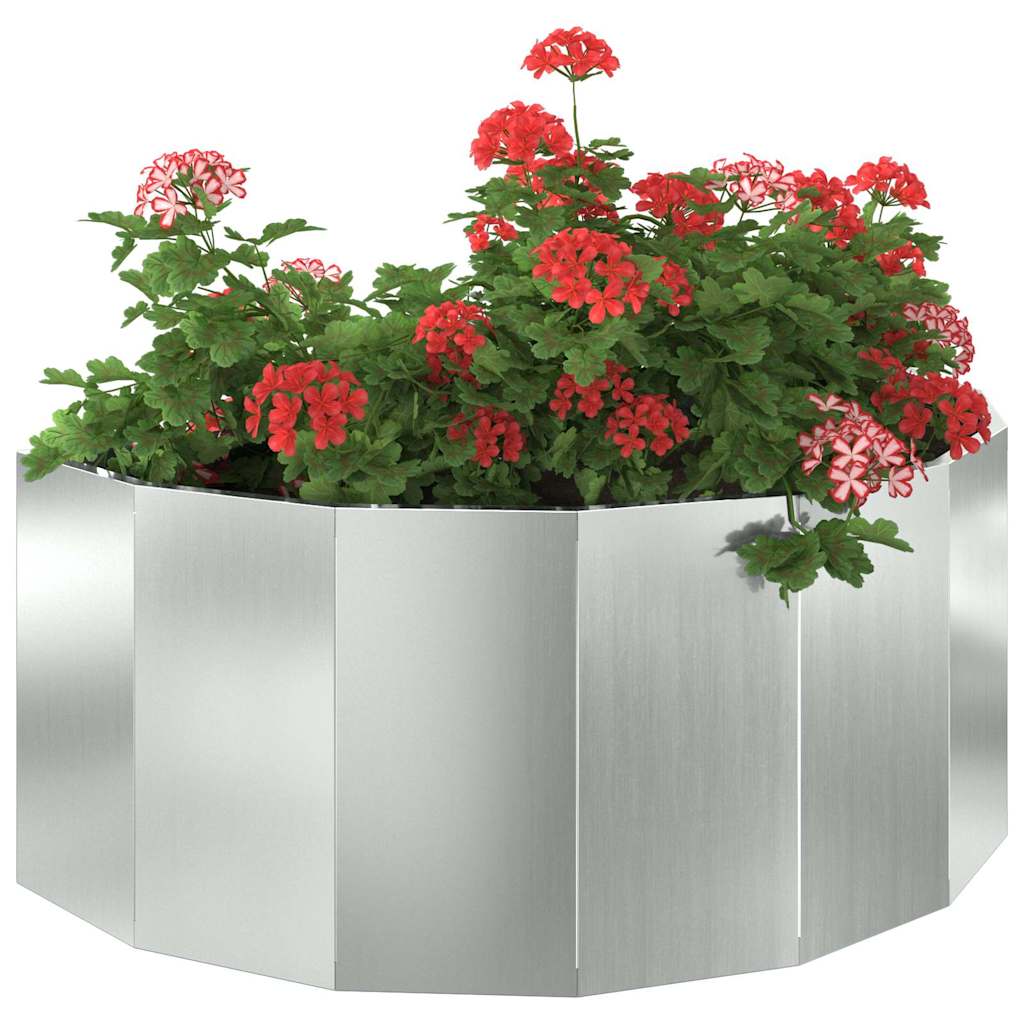 Vidaxl plantenbak zilver 90 x 45 x 35 cm gegalvaniseerd staal