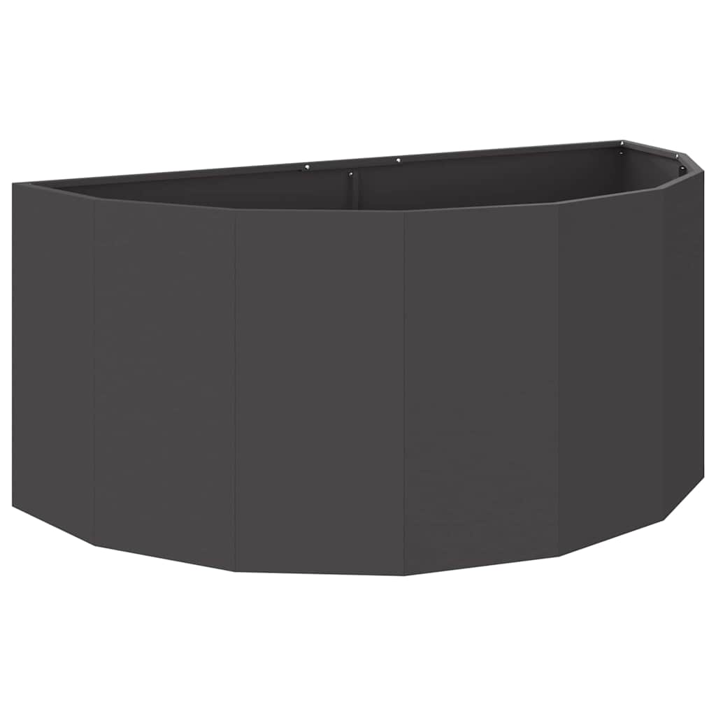 Vidaxl plantenbak zwart 120 x 60 x 50 cm staal