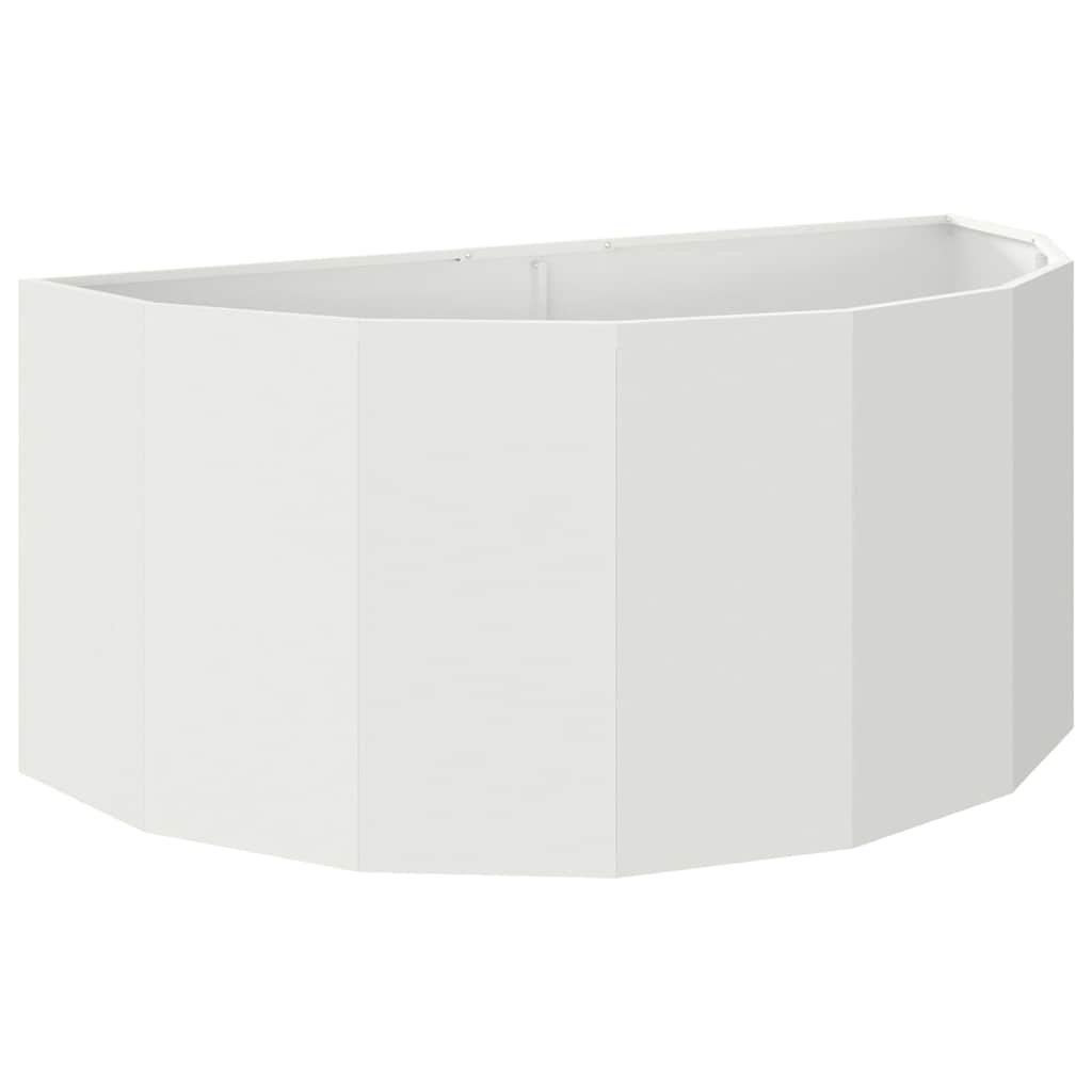 Vidaxl plantenbak wit 120 x 60 x 50 cm staal