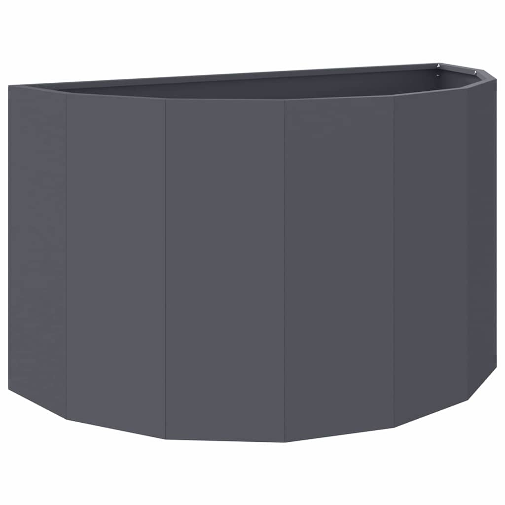 Vidaxl plantenbak antraciet 90 x 45 x 50 cm staal