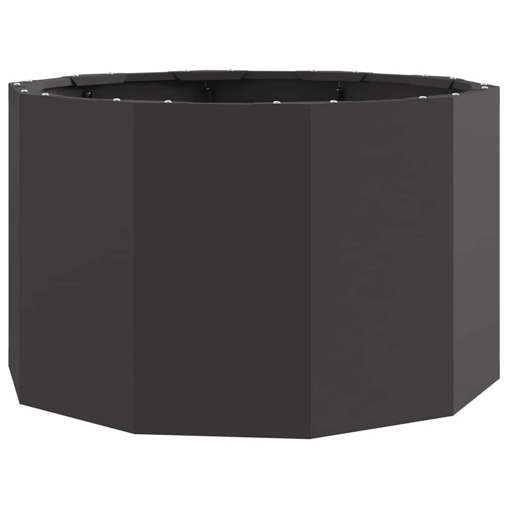 Vidaxl plantenbak zwart 60 x 60 x 35 cm staal