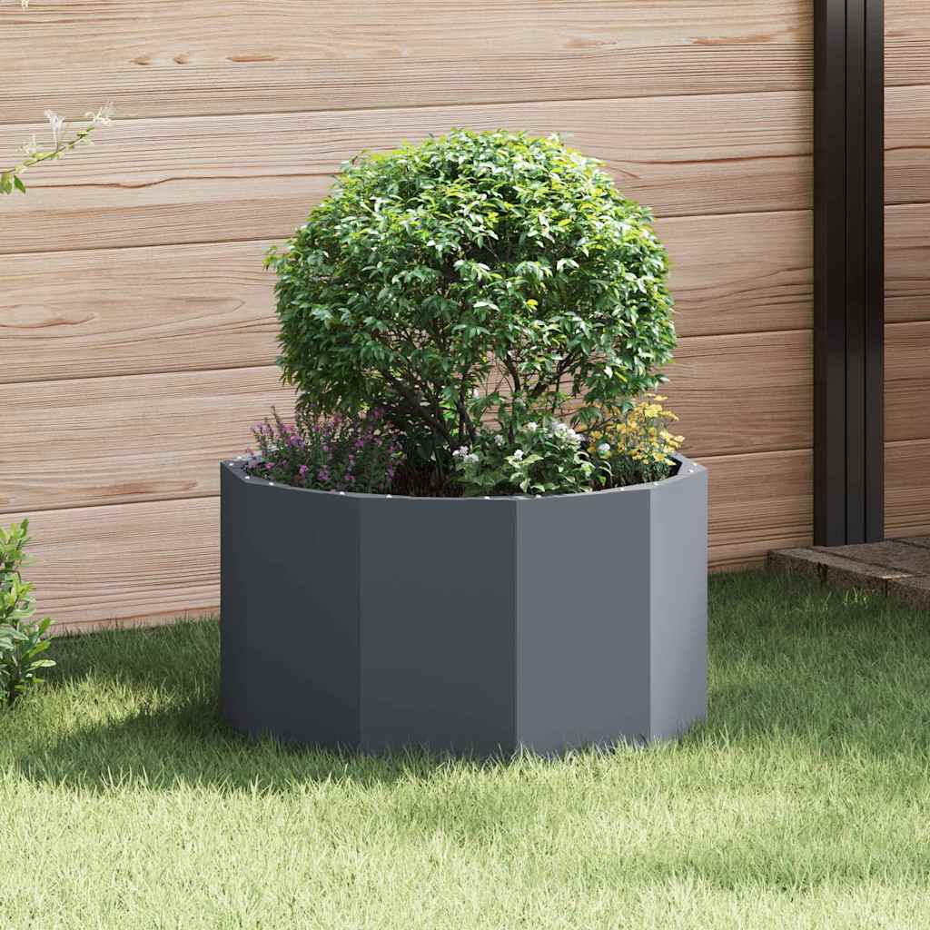 Vidaxl plantenbak antraciet 60 x 60 x 35 cm staal