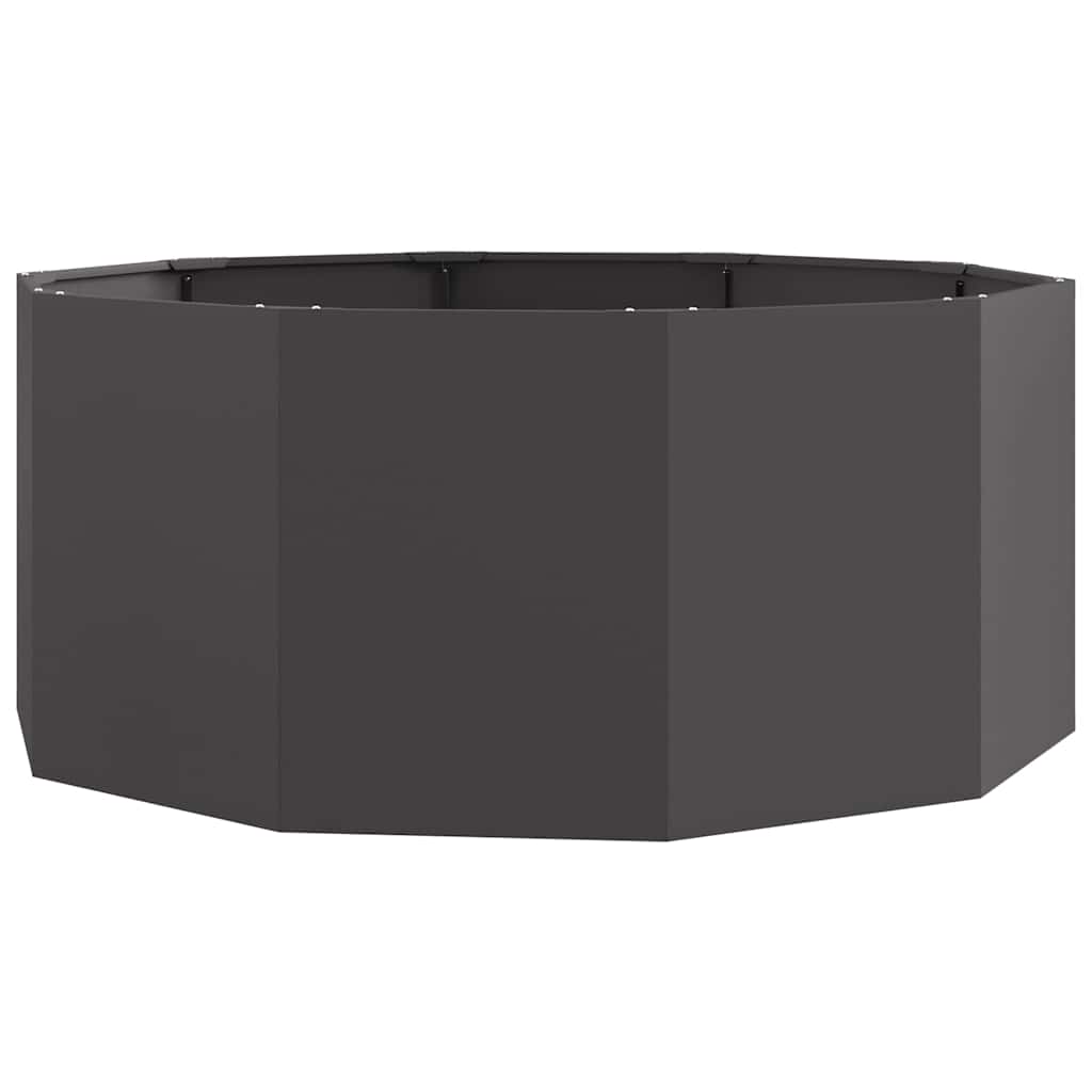 Vidaxl plantenbak zwart 120 x 120 x 50 cm staal