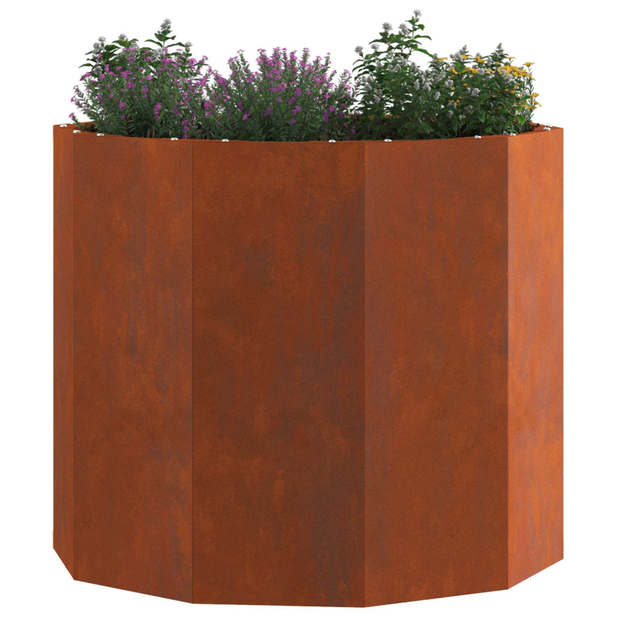 Vidaxl plantenbak roestig 60 x 60 x 50 cm cortenstaal
