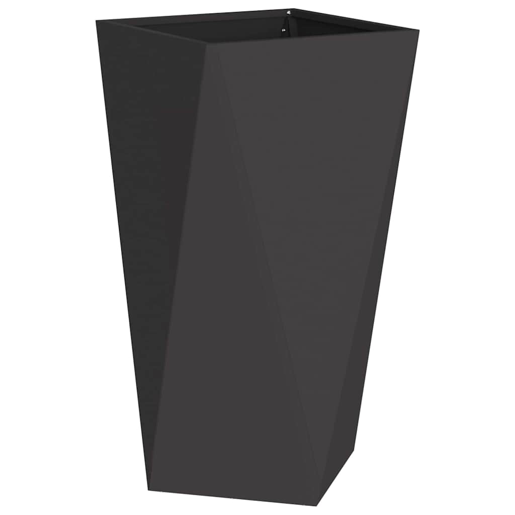 Vidaxl plantenbak zwart 40 x 40 x 75 cm staal