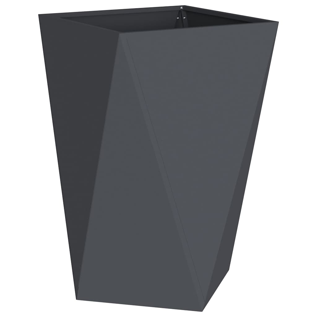 Vidaxl plantenbak antraciet 50 x 50 x 75 cm staal