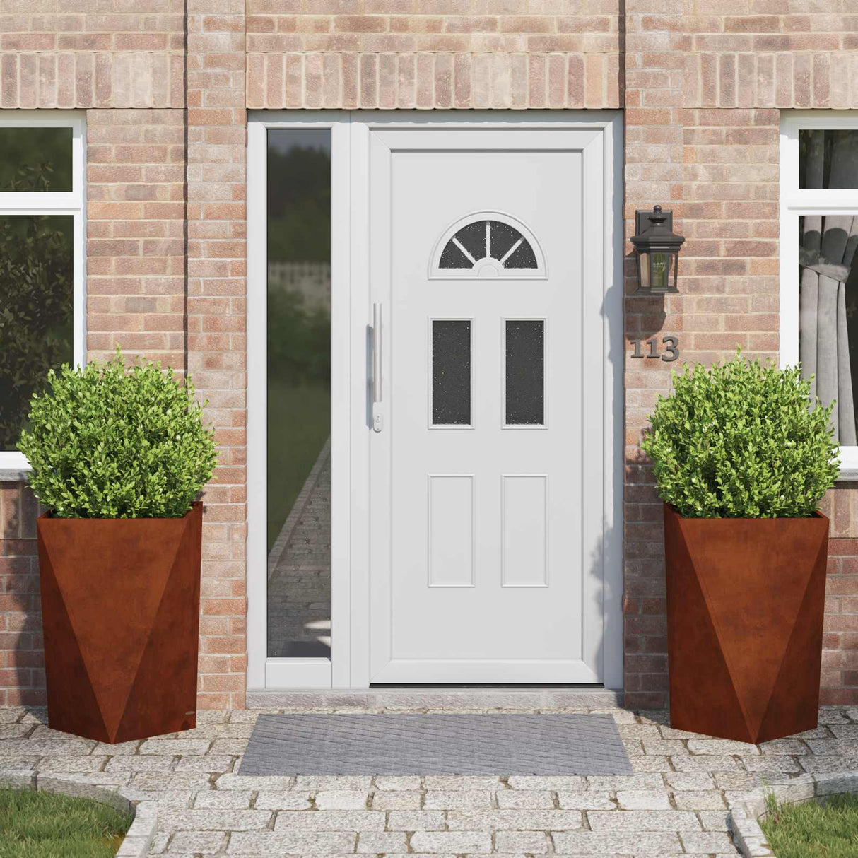Vidaxl plantenbak 2 pcs roestig 50 x 50 x 75 cm cortenstaal