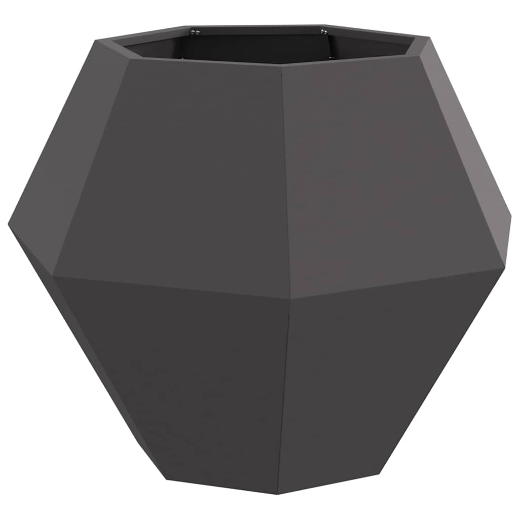 Vidaxl plantenbak zwart 75 x 75 x 60 cm staal