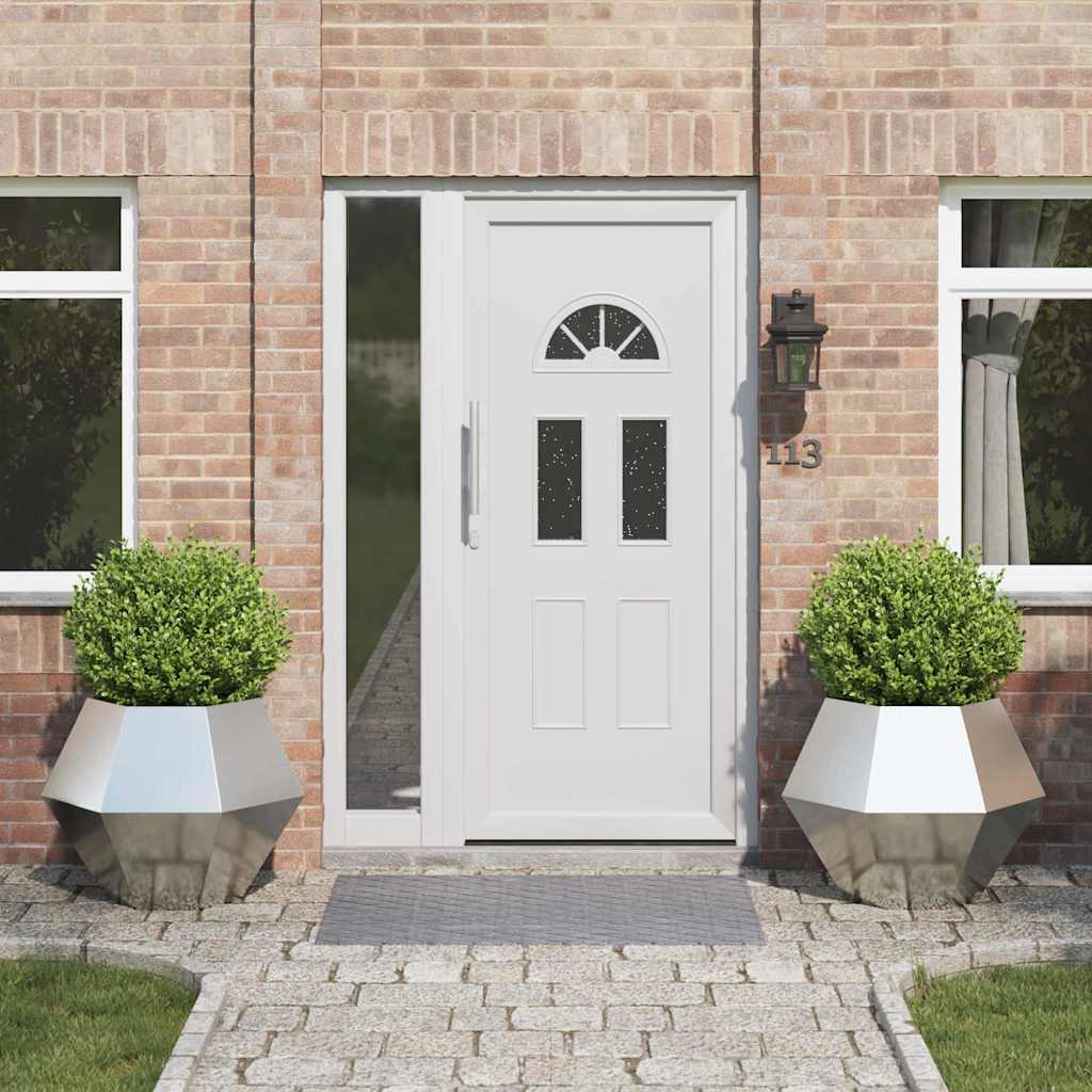 Vidaxl plantenbak 2 pcs zilver 75 x 75 x 60 cm gegalvaniseerd staal
