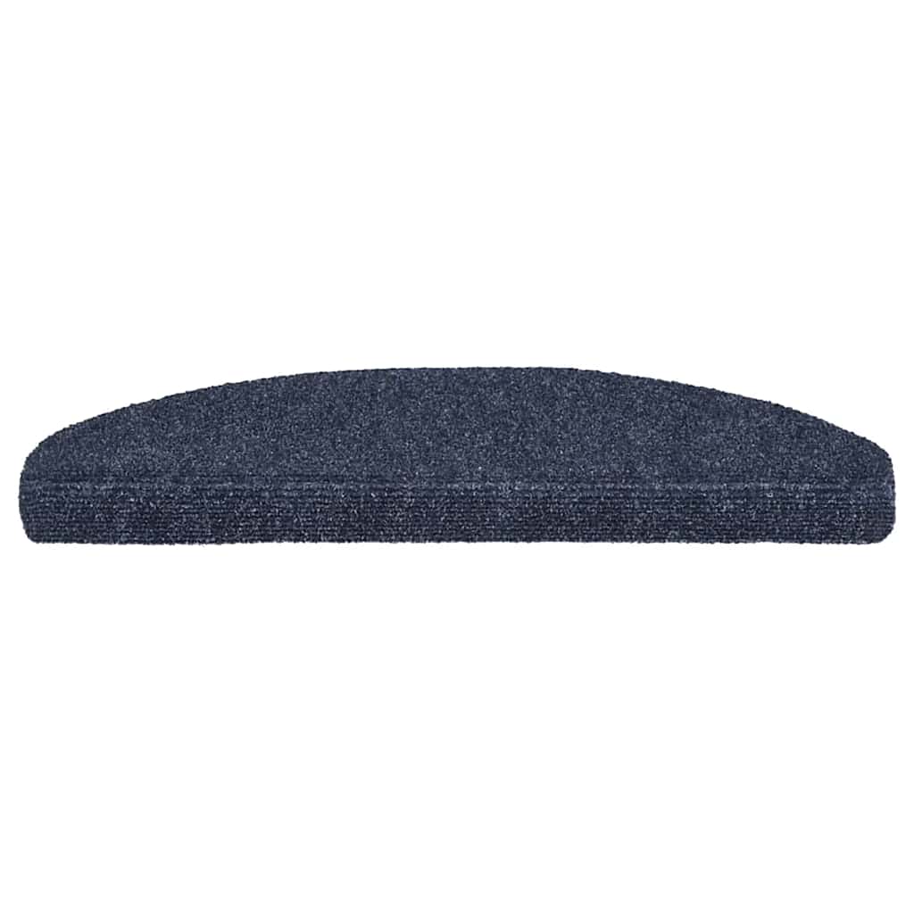Vidaxl trapmatten zelfklevend 20 stuks 65x21x4 cm blauw halfrond groot
