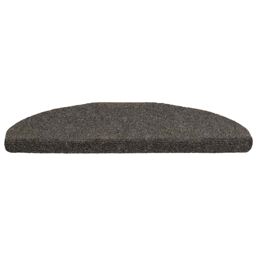 Vidaxl trapmatten zelfklevend 20 st 65x21x4 cm antraciet halfrond groot