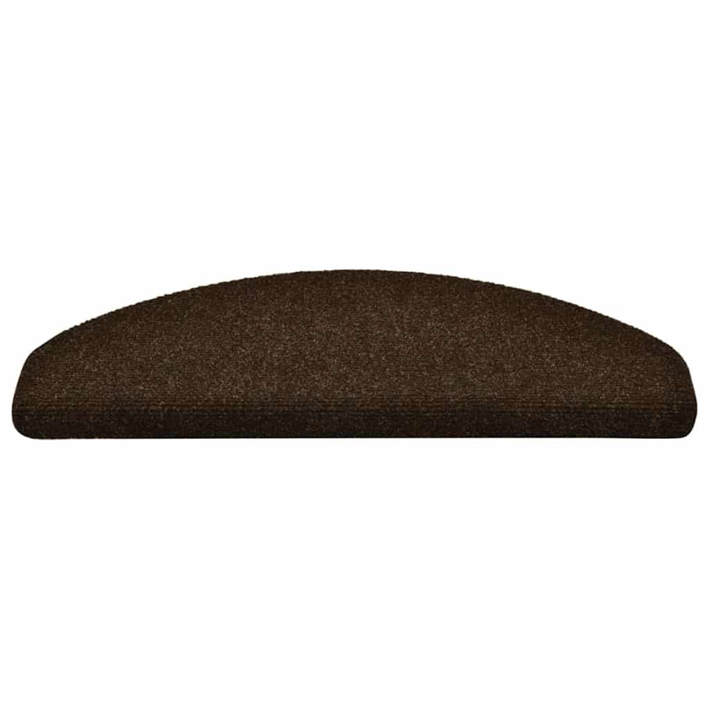 Vidaxl trapmatten zelfklevend 30 stuks 65x21x4 cm bruin halfrond groot