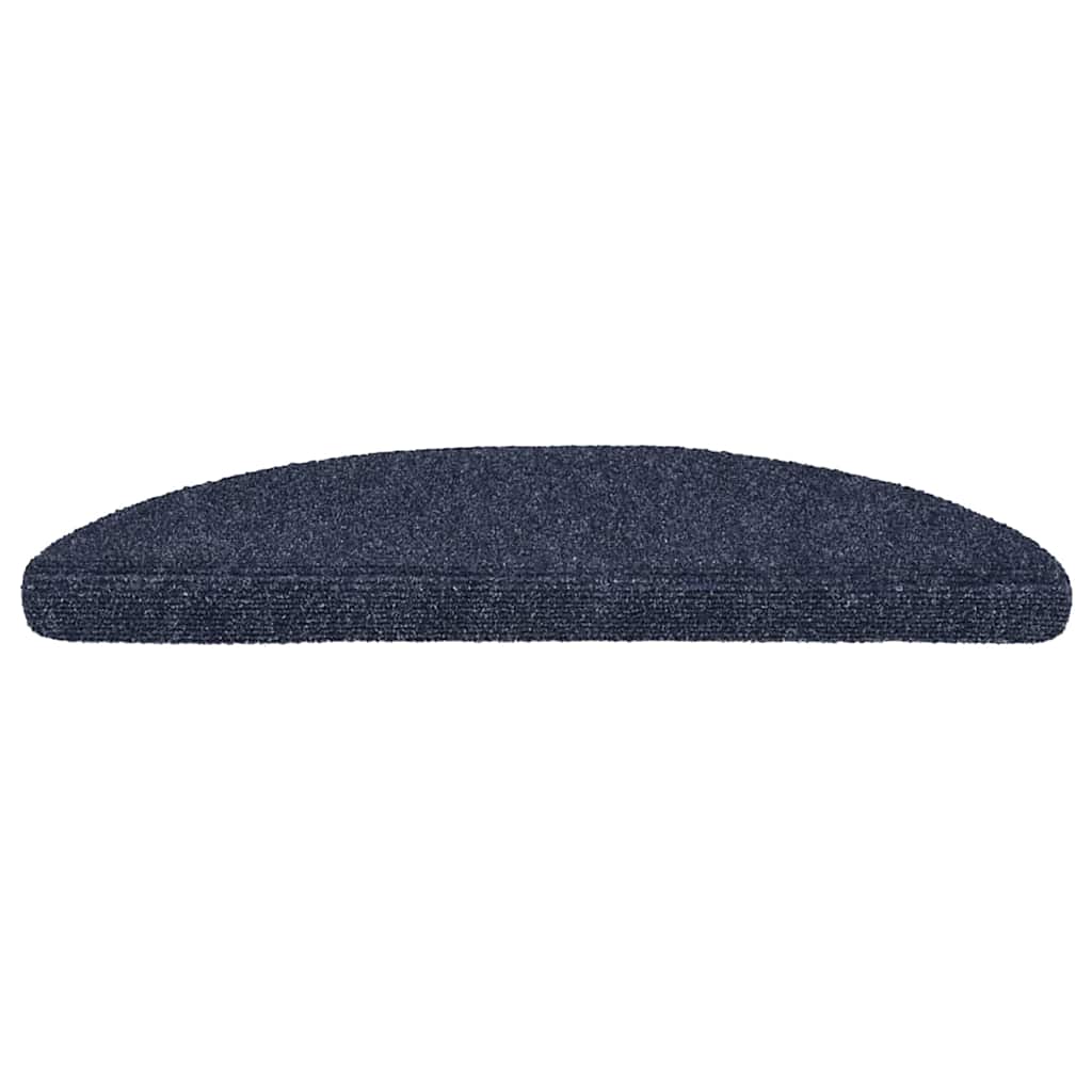 Vidaxl trapmatten zelfklevend 20 stuks 56x17x3 cm blauw halfrond