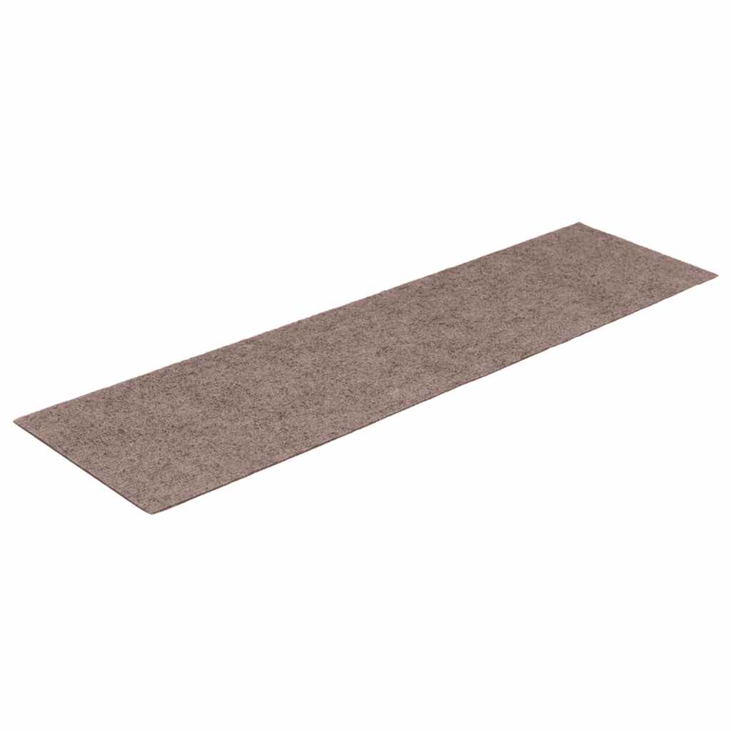 Vidaxl trapmatten zelfklevend 30 stuks 76x20 cm lichtbruin rechthoekig