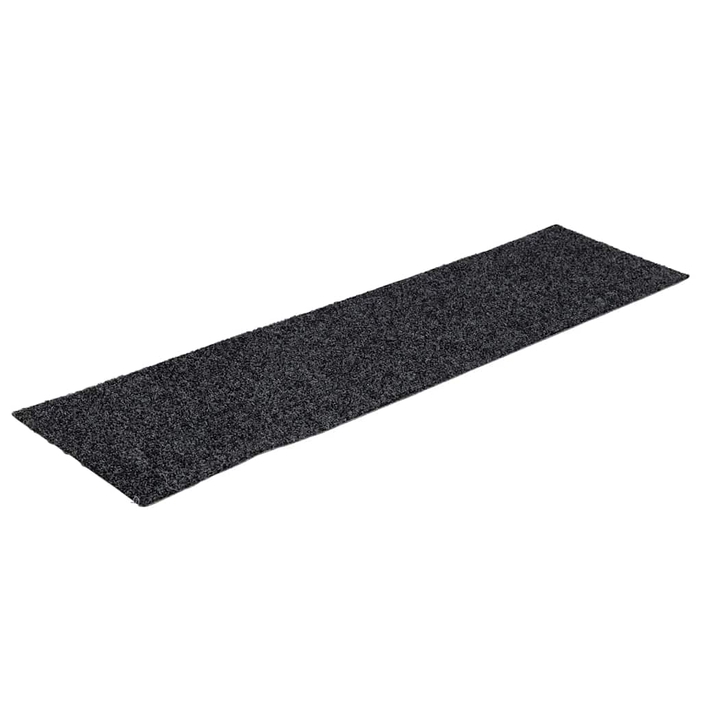 Vidaxl trapmatten zelfklevend 30 stuks 76x20 cm grijs rechthoekig