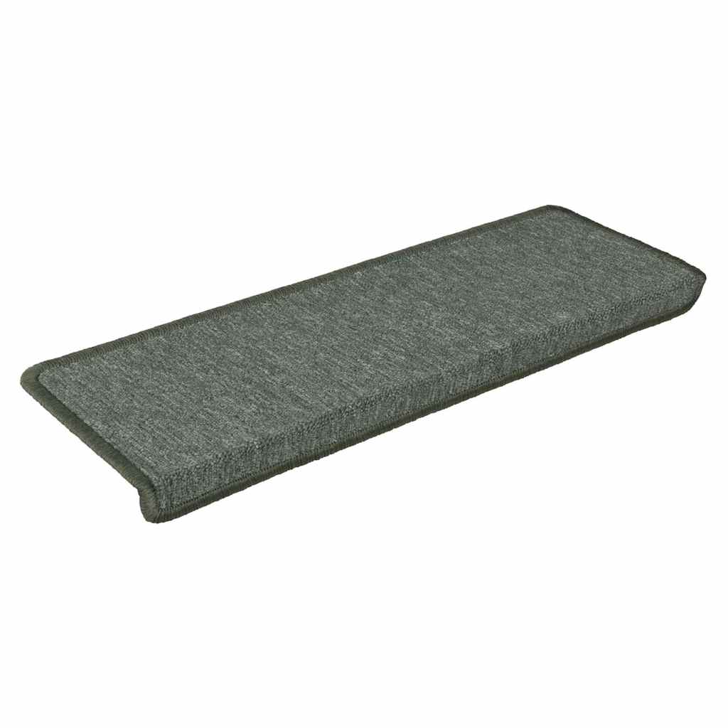 Vidaxl trapmatten 30 st 65x21x4 cm donkergroen rechthoekige rand