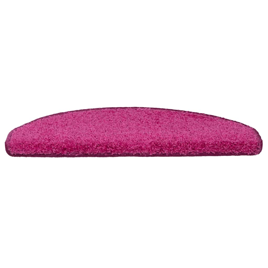 Vidaxl trapmatten 30 stuks 65x21x4 cm roze halfrond groot