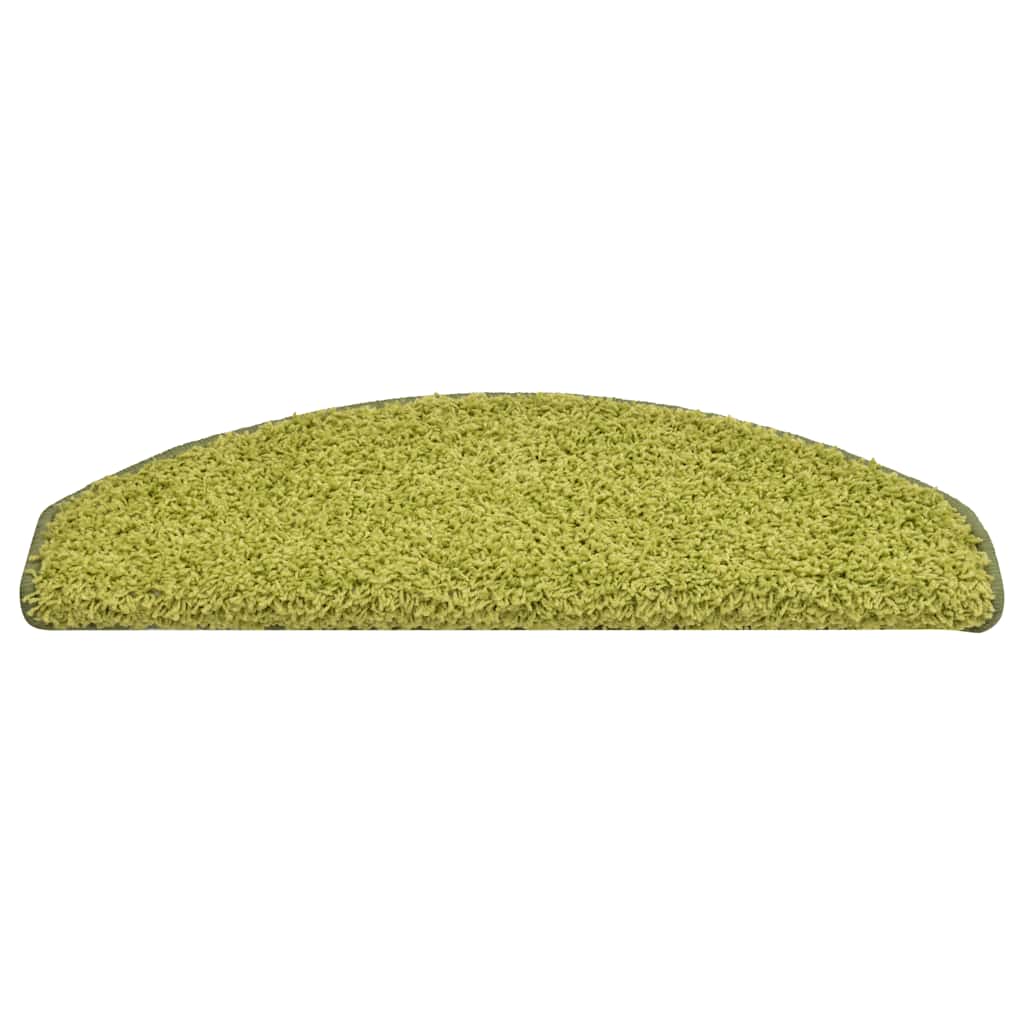 Vidaxl trapmatten 30 stuks 65x21x4 cm groen halfrond groot